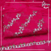 Unstitched 3 Piece Magenta Chiffon Dress A-124