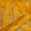 Unstitched 3 Piece Yellow Chiffon Dress A-122