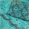 Zeenat Sequines Sea Green Chiffon 3 Piece Suit B-16